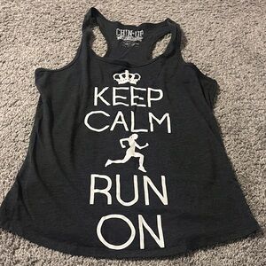 Chin Up Apparel Black Motivational Tank Top